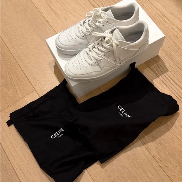 CELINE TRAINER CT-04 LOW LACE-UP SNEAKER in CALFSKIN - Size 42 - Picture 7 of 7